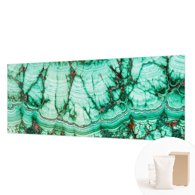 Modern wall mural for bedroom with green patterned design
