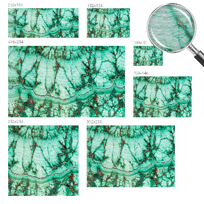 Modern wall mural for bedroom with green patterned design