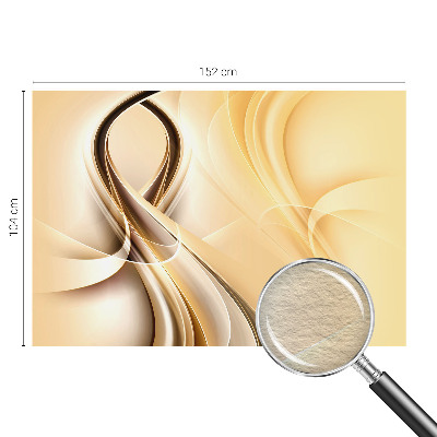 Modern wall mural for living room with wavy line design