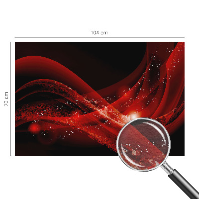High quality wall mural wallpaper with a red vortex design