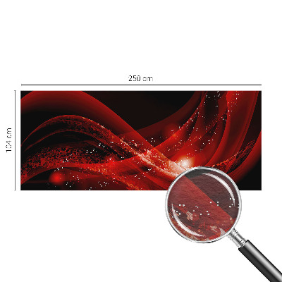 High quality wall mural wallpaper with a red vortex design