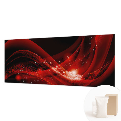 High quality wall mural wallpaper with a red vortex design