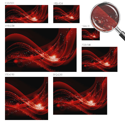 High quality wall mural wallpaper with a red vortex design