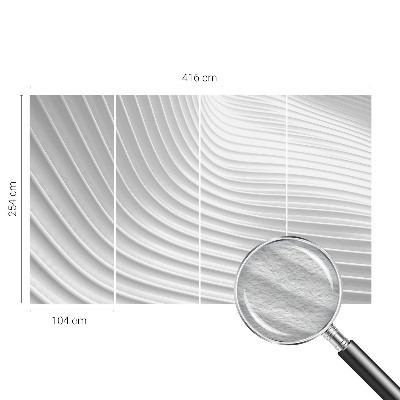 Premium wall mural for bedroom with an elegant waves design