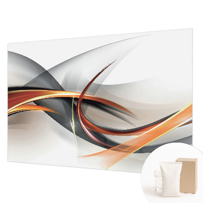 Non-woven wall mural with an abstract dynamic design