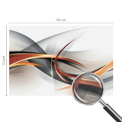 Non-woven wall mural with an abstract dynamic design