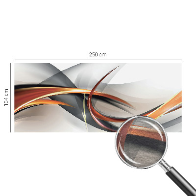 Non-woven wall mural with an abstract dynamic design