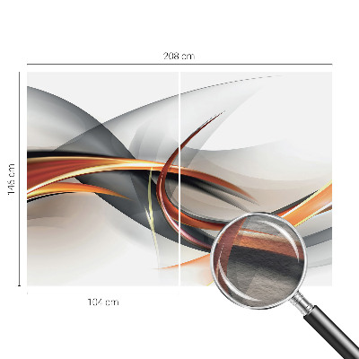 Non-woven wall mural with an abstract dynamic design