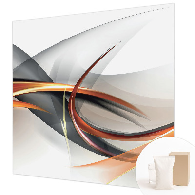 Non-woven wall mural with an abstract dynamic design
