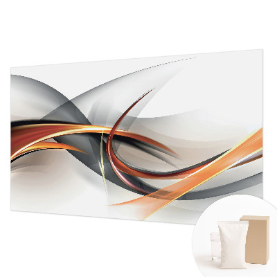 Non-woven wall mural with an abstract dynamic design
