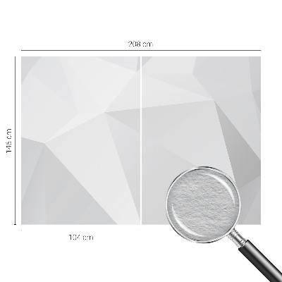 Decorative wall mural for living room Gray triangles