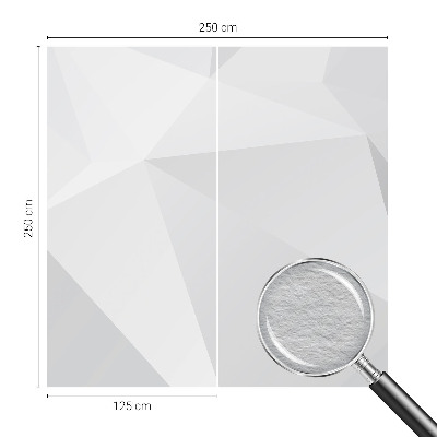Decorative wall mural for living room Gray triangles