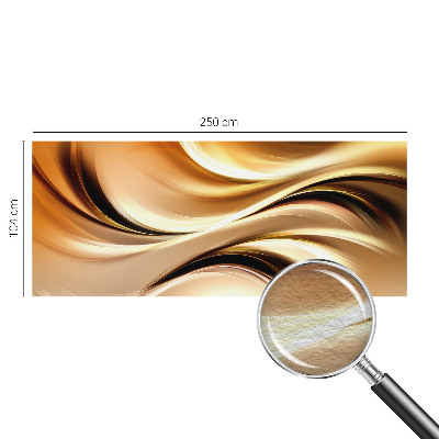 Non-woven photo wallpaper with fluid line design