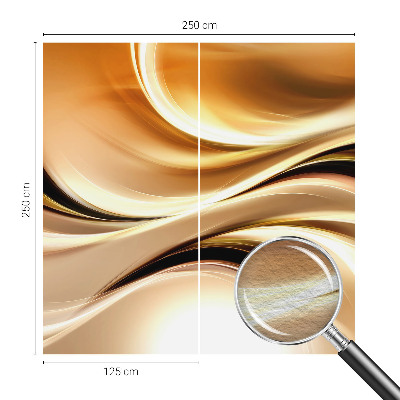 Non-woven photo wallpaper with fluid line design