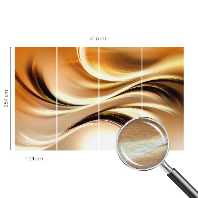 Non-woven photo wallpaper with fluid line design