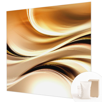 Non-woven photo wallpaper with fluid line design