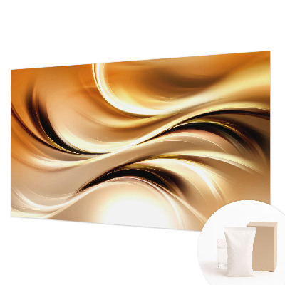 Non-woven photo wallpaper with fluid line design