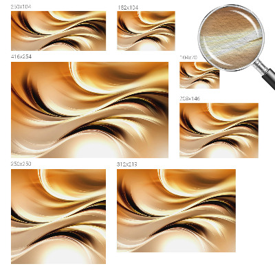 Non-woven photo wallpaper with fluid line design