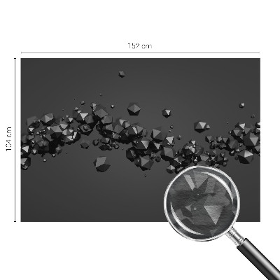 Wall mural Black lumps