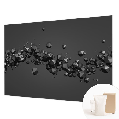 Wall mural Black lumps