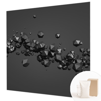 Wall mural Black lumps