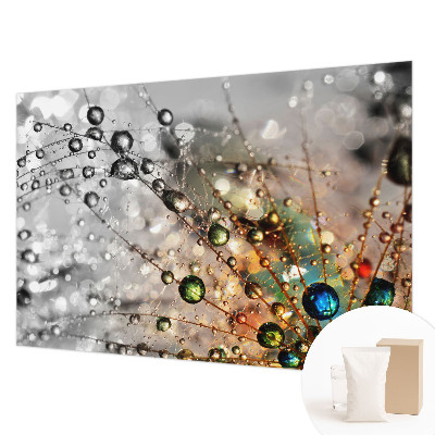 Wallpaper mural with the 'I Dew Jewels' design