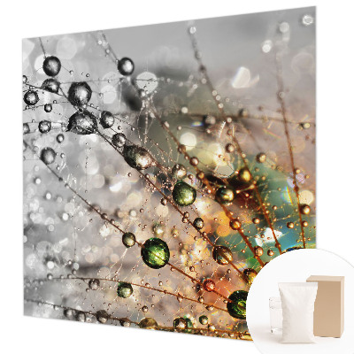 Wallpaper mural with the 'I Dew Jewels' design