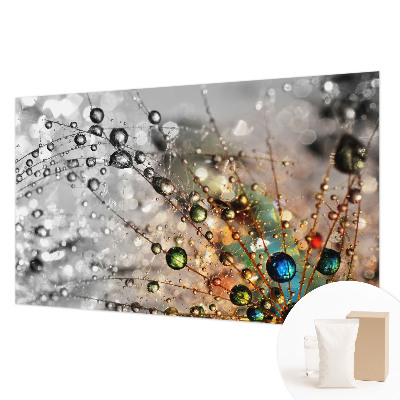 Wallpaper mural with the 'I Dew Jewels' design