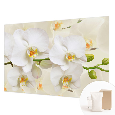 Photo wallpaper with a floral motif