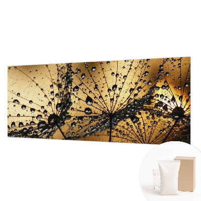 Photo wall mural with a delicate raindrop pattern