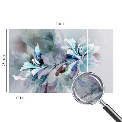 Wall mural for bedroom Floral abstraction