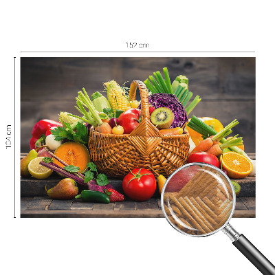 Wall mural for living room with a fruity rich design