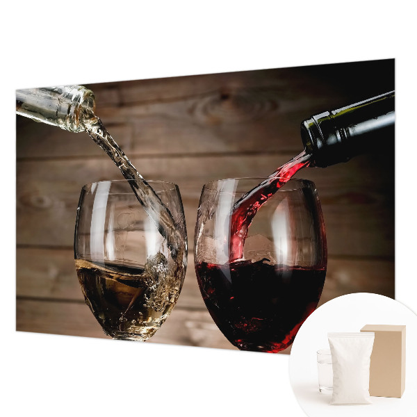 Wallpaper mural for living room Glasses of wine