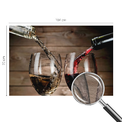 Wallpaper mural for living room featuring a close-up of wine glasses