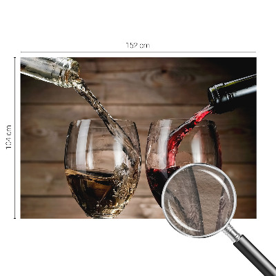 Wallpaper mural for living room featuring a close-up of wine glasses