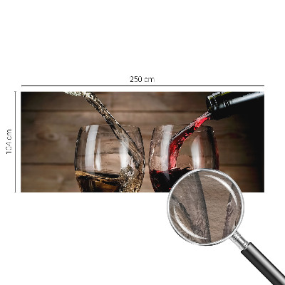 Wallpaper mural for living room Glasses of wine
