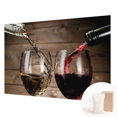 Wallpaper mural for living room Glasses of wine