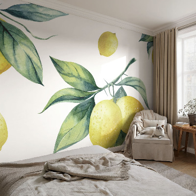 Large wall mural Lemon motif