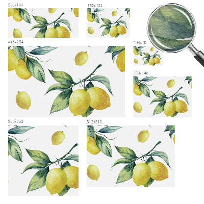 Large wall mural Lemon motif