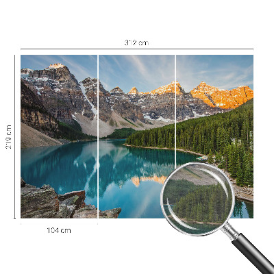 Modern wall mural for living room Mountain reflection