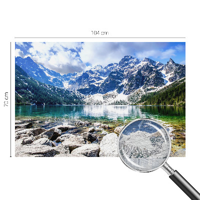 Premium wall mural for bedroom featuring a mountain landscape