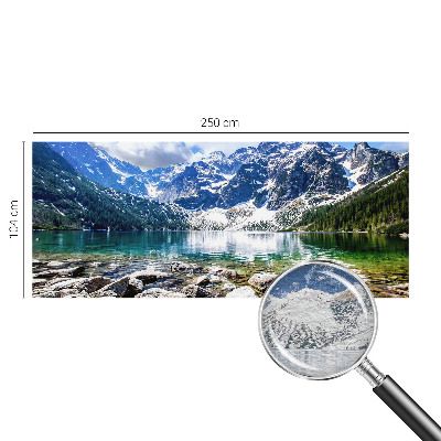 Premium wall mural for bedroom featuring a mountain landscape