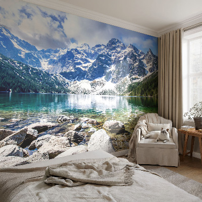 Premium wall mural for bedroom Mountain landscape