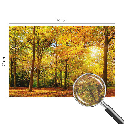 Premium photo wallpaper Golden leaves