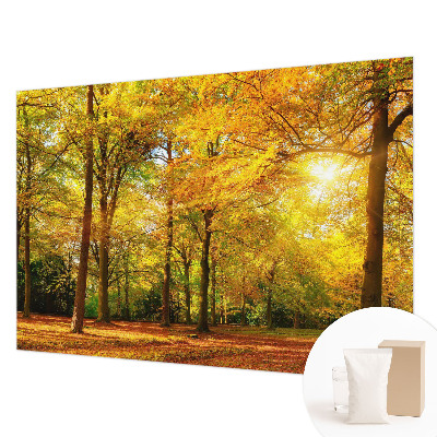 Premium photo wallpaper Golden leaves