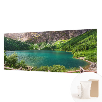 Bedroom wall mural wallpaper featuring a mountain landscape