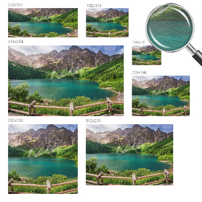 Bedroom wall mural wallpaper featuring a mountain landscape