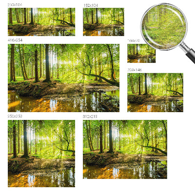 Non-woven wall mural Green landscape