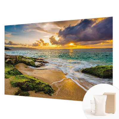 Non-woven photo wallpaper with a maritime harmony design