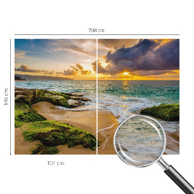 Non-woven photo wallpaper with a maritime harmony design